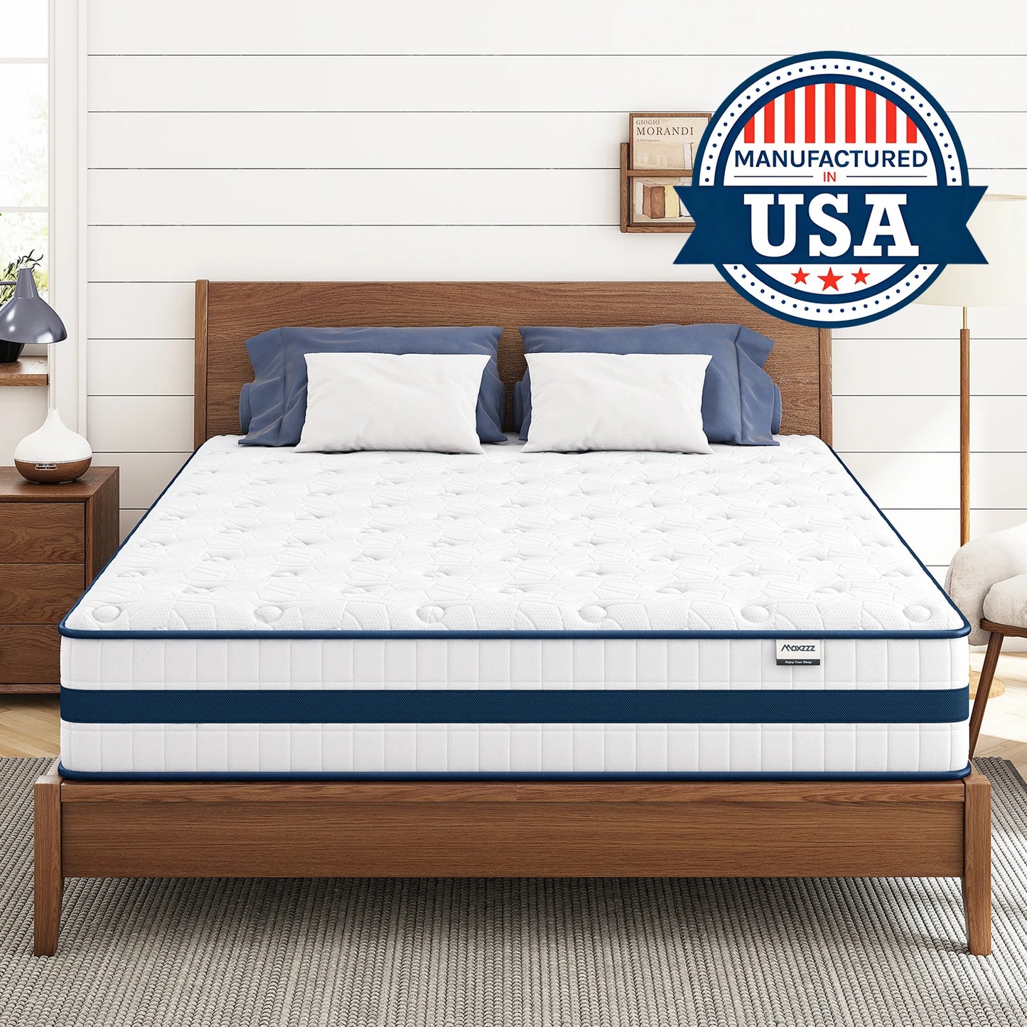 Maxzzz Gel Memory Foam Mattress with Pocket Coils for Pressure Relief