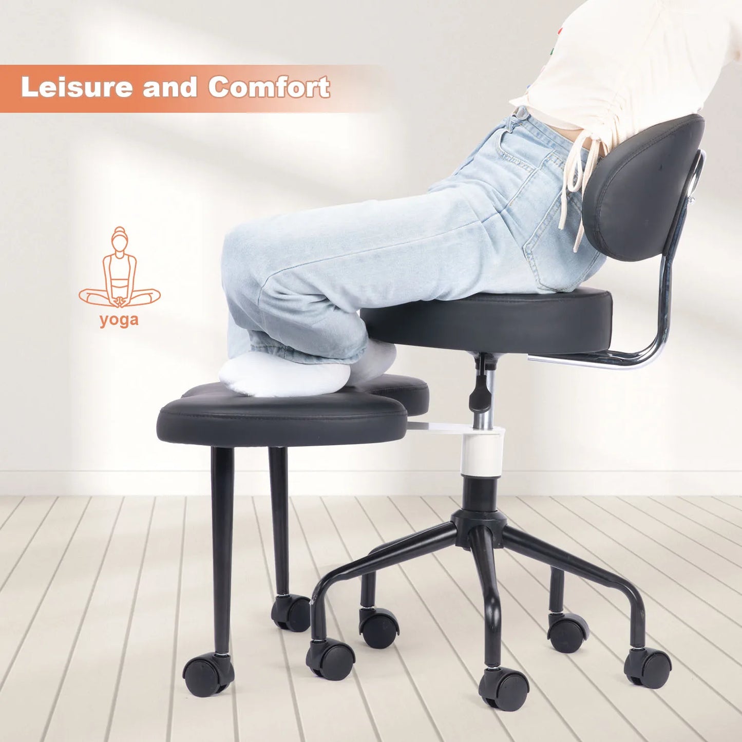 Ergonomic Desk Chair Height Adjustable Lumbar Support Wheels