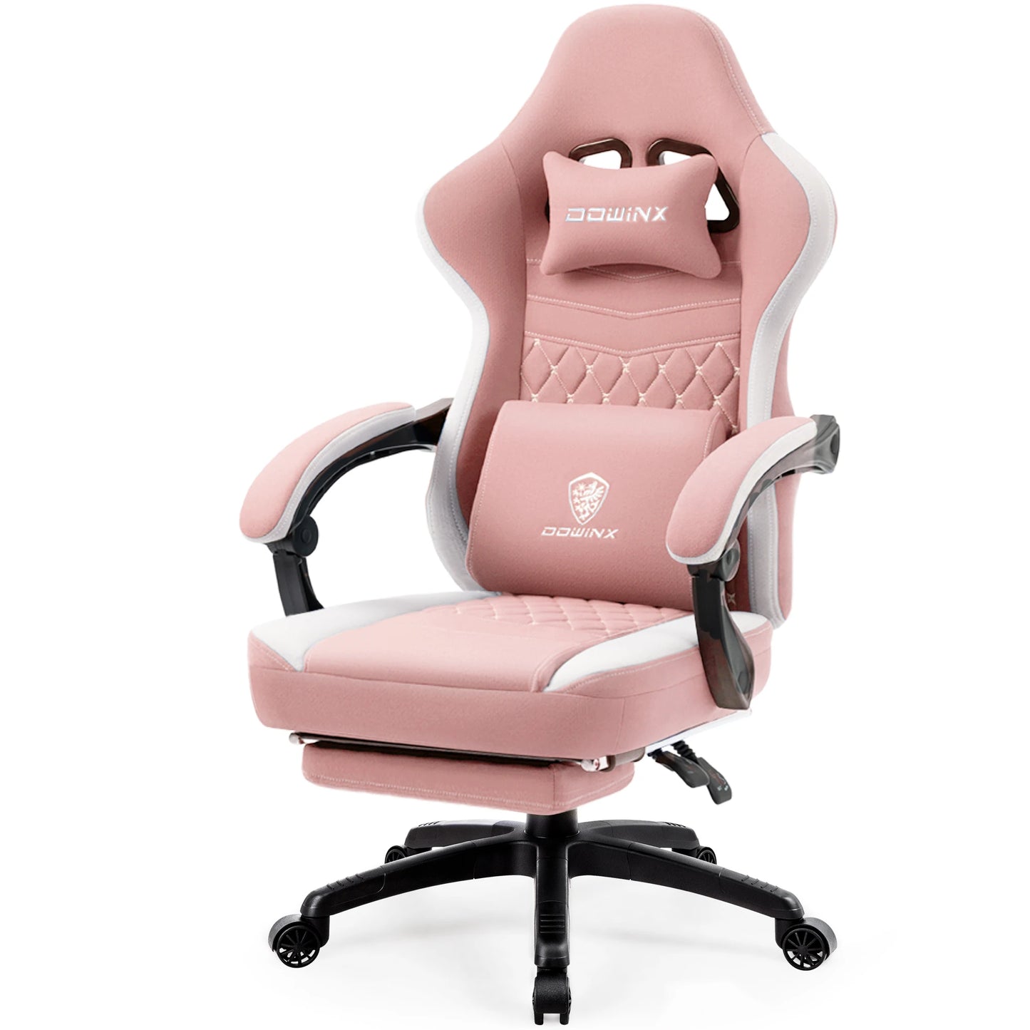 Dowinx Gaming Chair Breathable Fabric With Gel Pad Storage