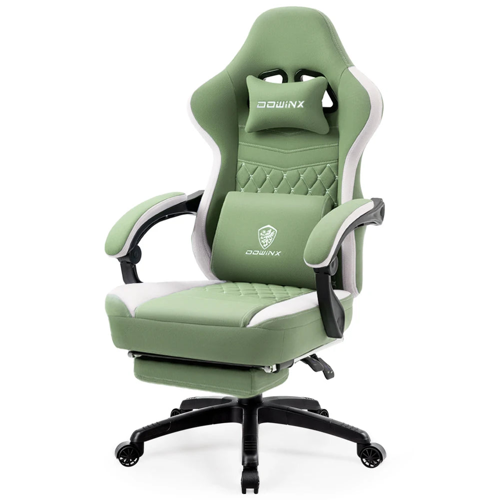 Dowinx Gaming Chair Breathable Fabric With Gel Pad Storage