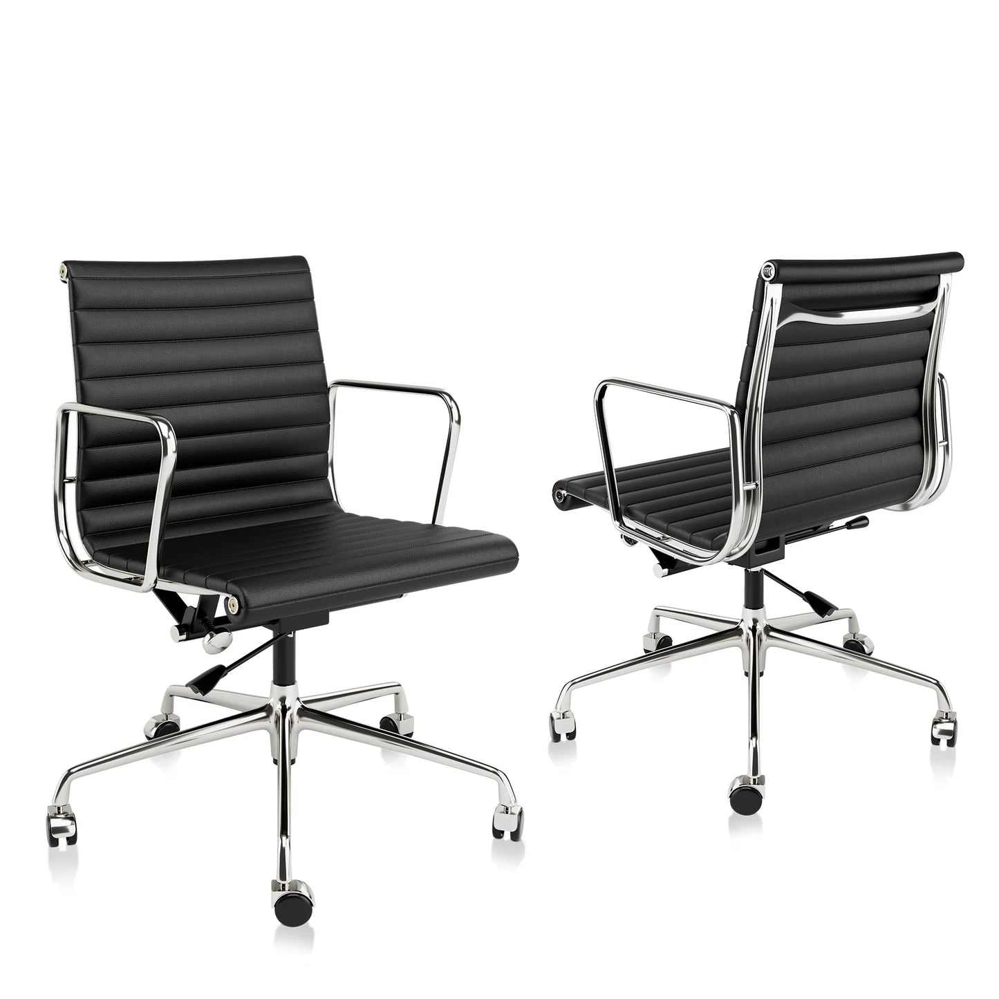 Genuine Leather High Back Ergonomic Office Chair Swivel