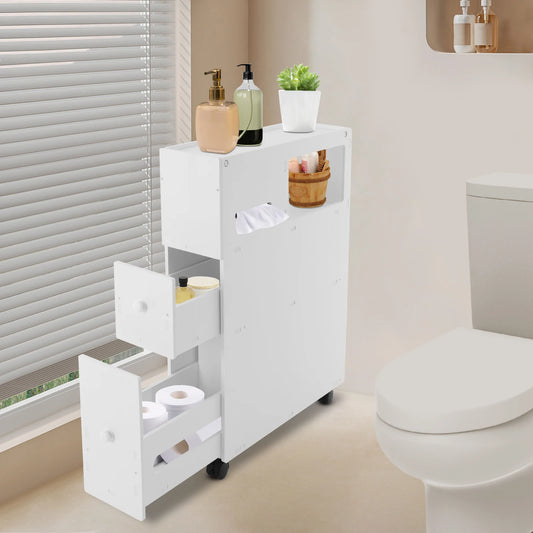 Bathroom Storage Cabinet Narrow Floor Cabinet With Drawers