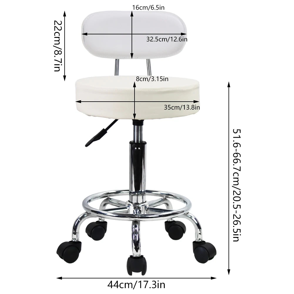 PU Leather Office Chair With Adjustable Height And Footrest