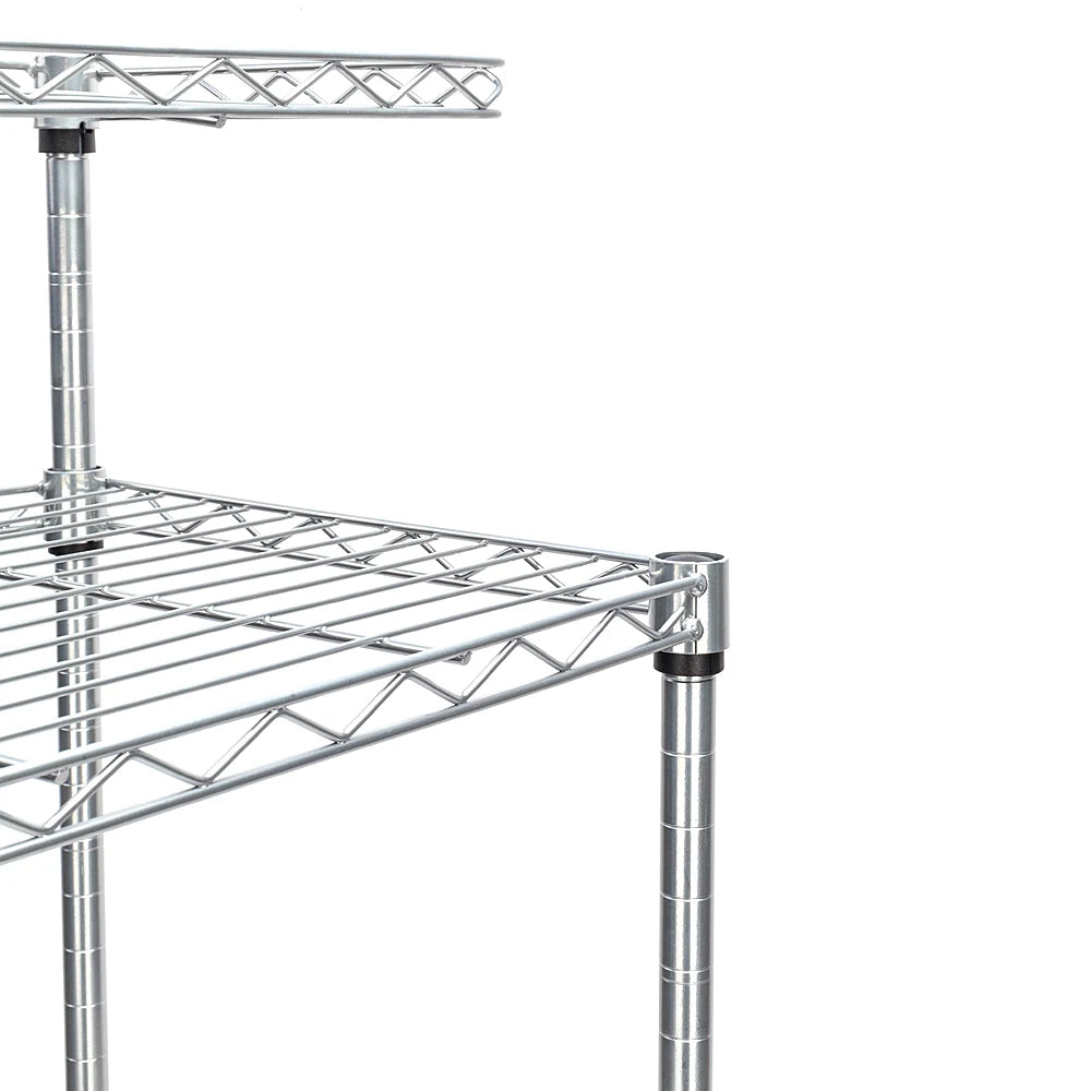 4Tier Kitchen Bakers Rack Microwave Oven Stand Storage Cart Workstation Shelf