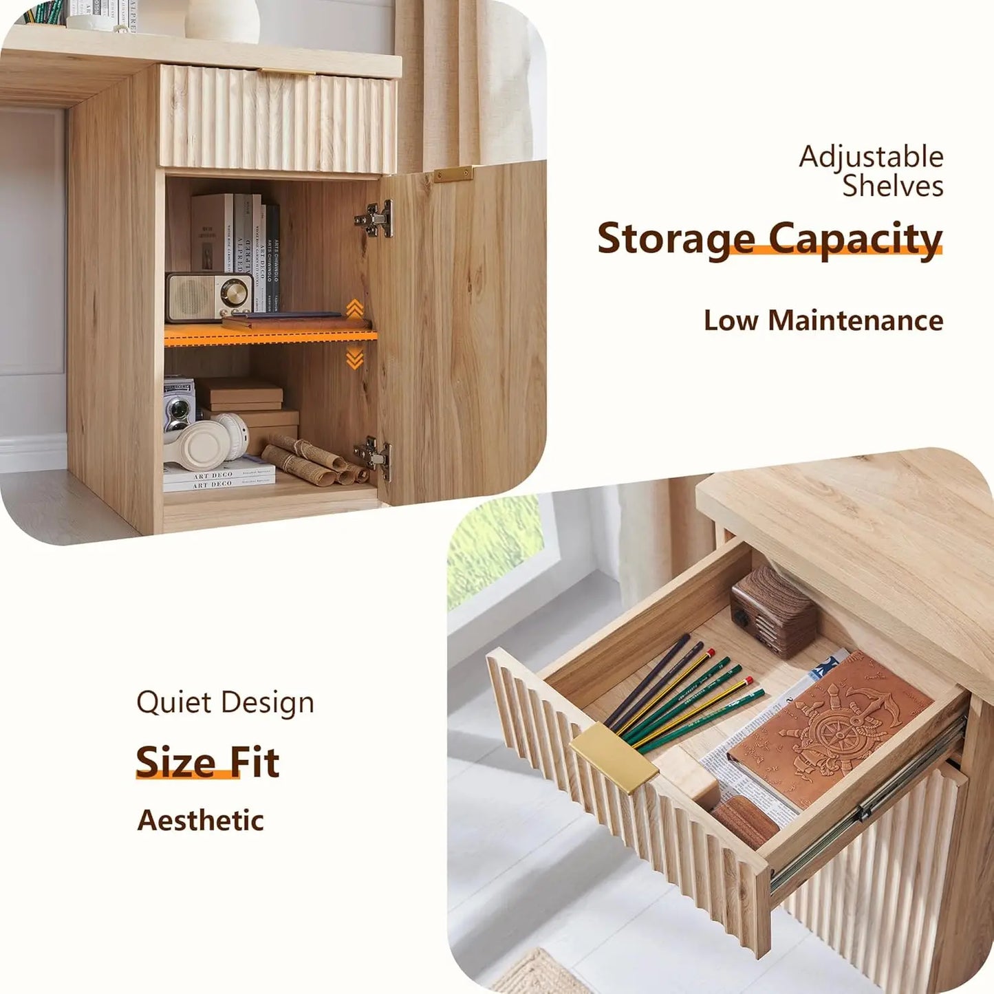 Modern Executive Desk With Storage For Home Office