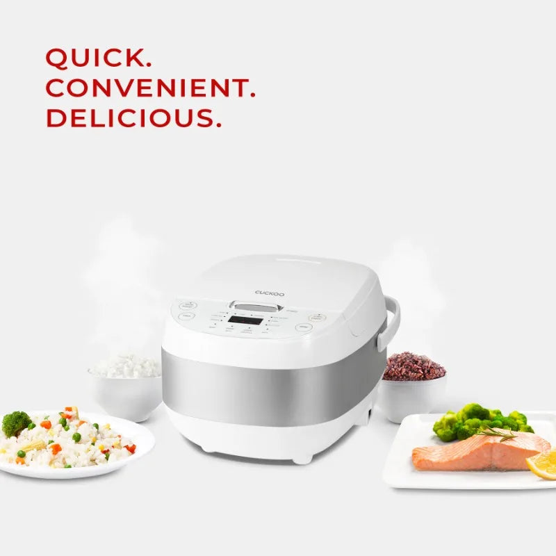 Cuckoo 6-Cup Micom Rice Cooker with Nonstick Pot and 13 Menus