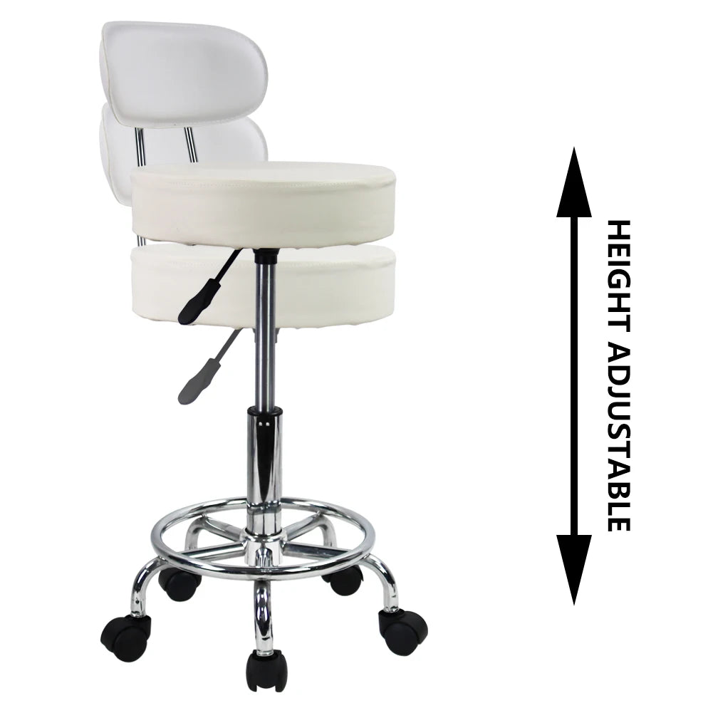 PU Leather Office Chair With Adjustable Height And Footrest
