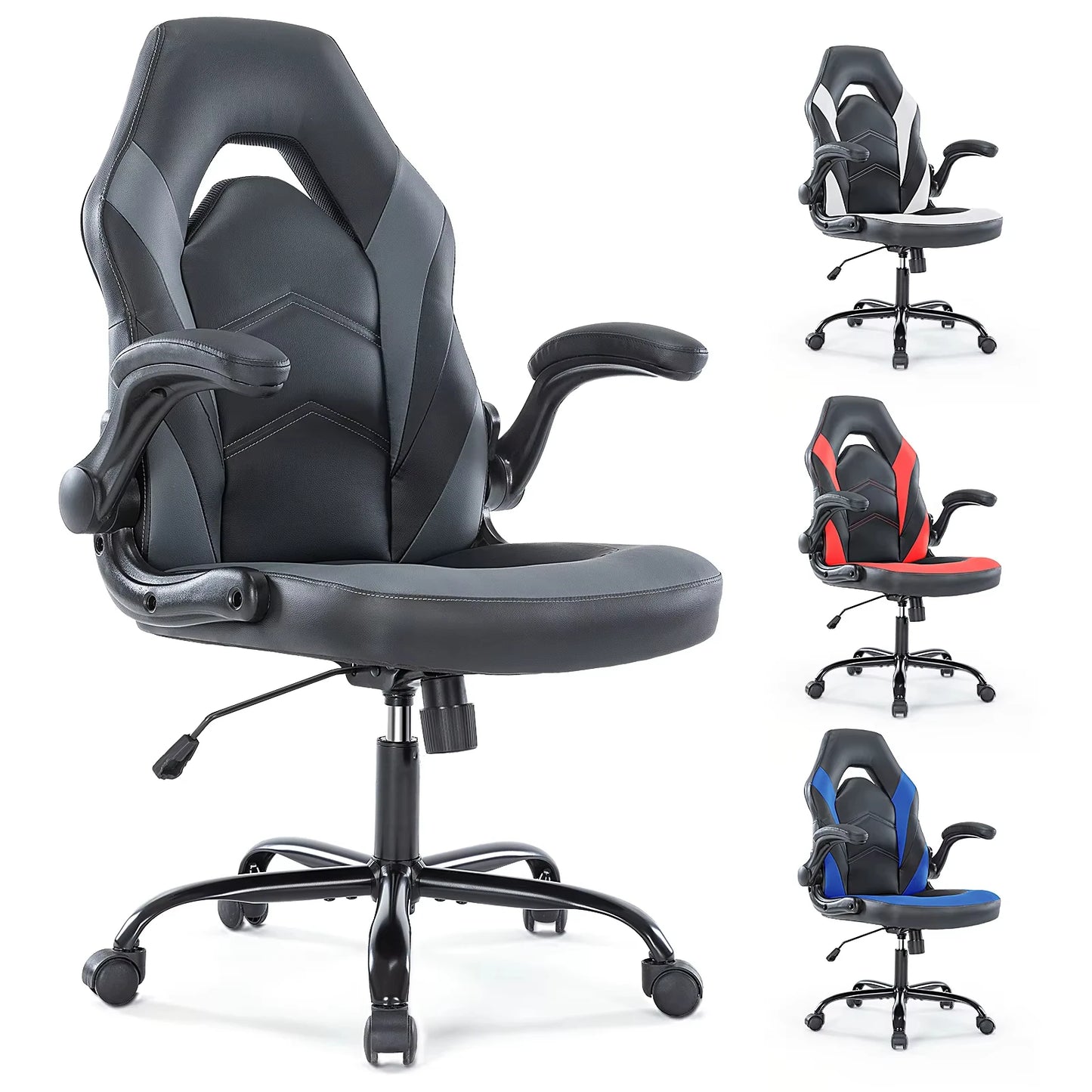 Ergonomic Office Chair Gaming Desk Chair Adjustable Armrests