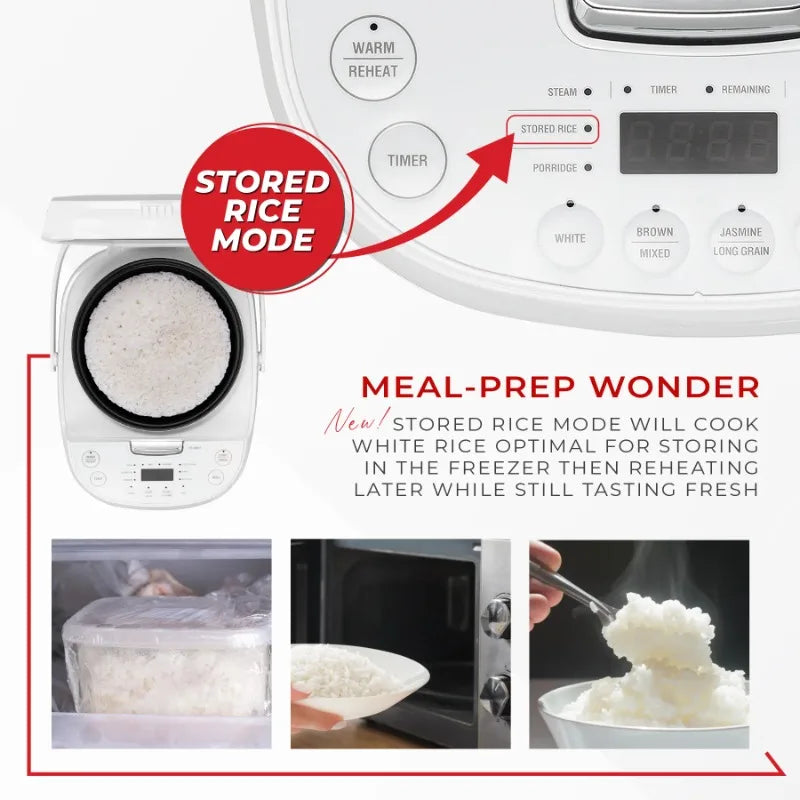Cuckoo 6-Cup Micom Rice Cooker with Nonstick Pot and 13 Menus