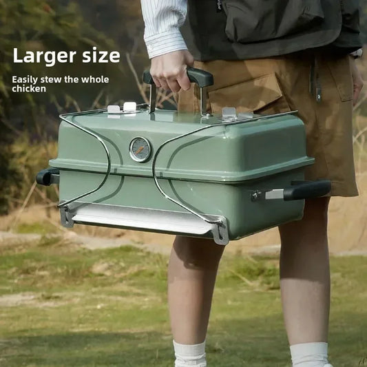 Portable Outdoor Charcoal Grill for Easy Fast Barbecue
