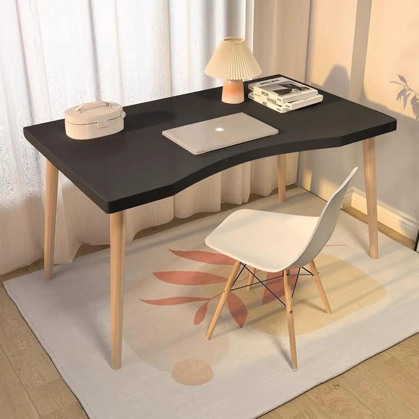 Modern Computer Desk with Ergonomic Design for Home Office