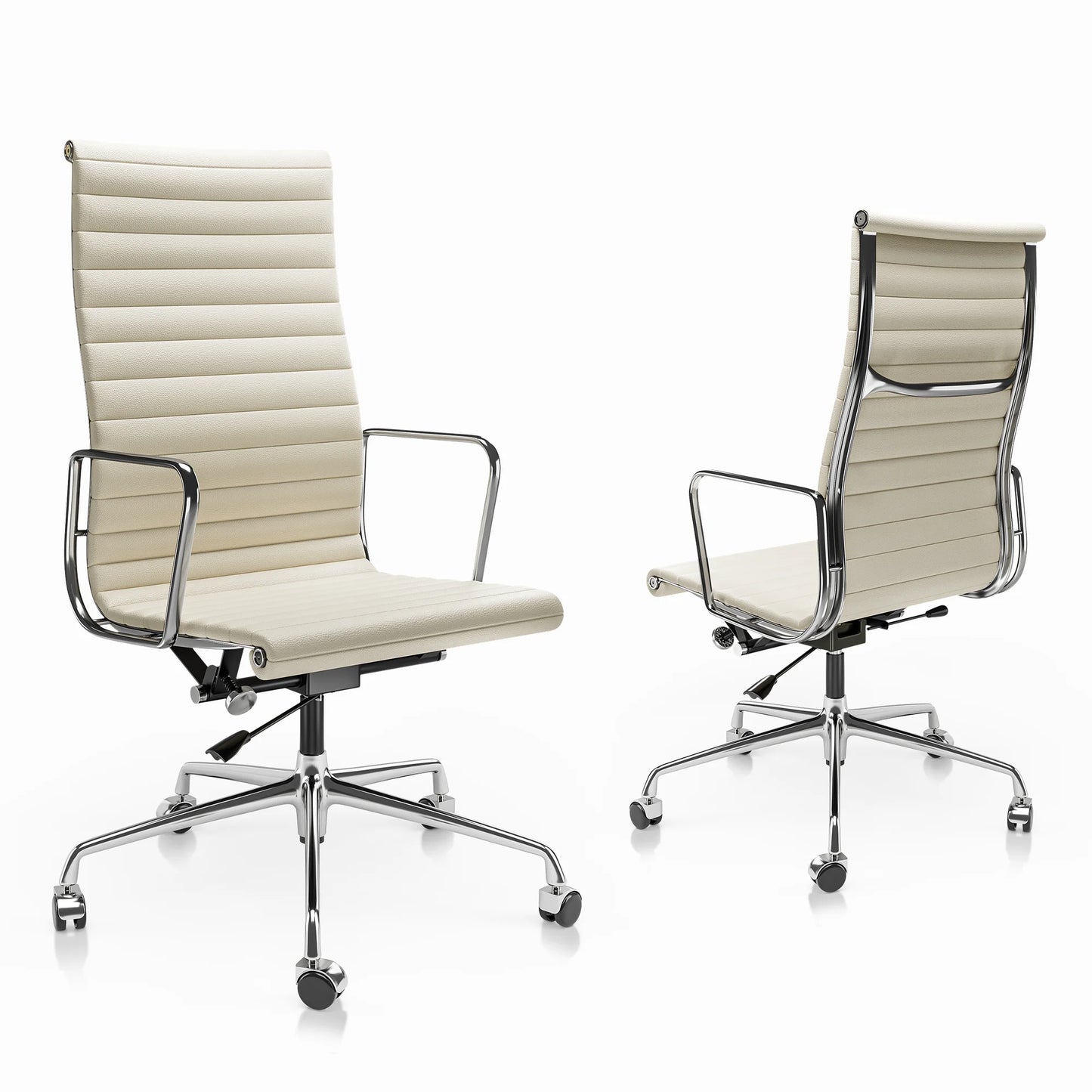 Genuine Leather High Back Ergonomic Office Chair Swivel