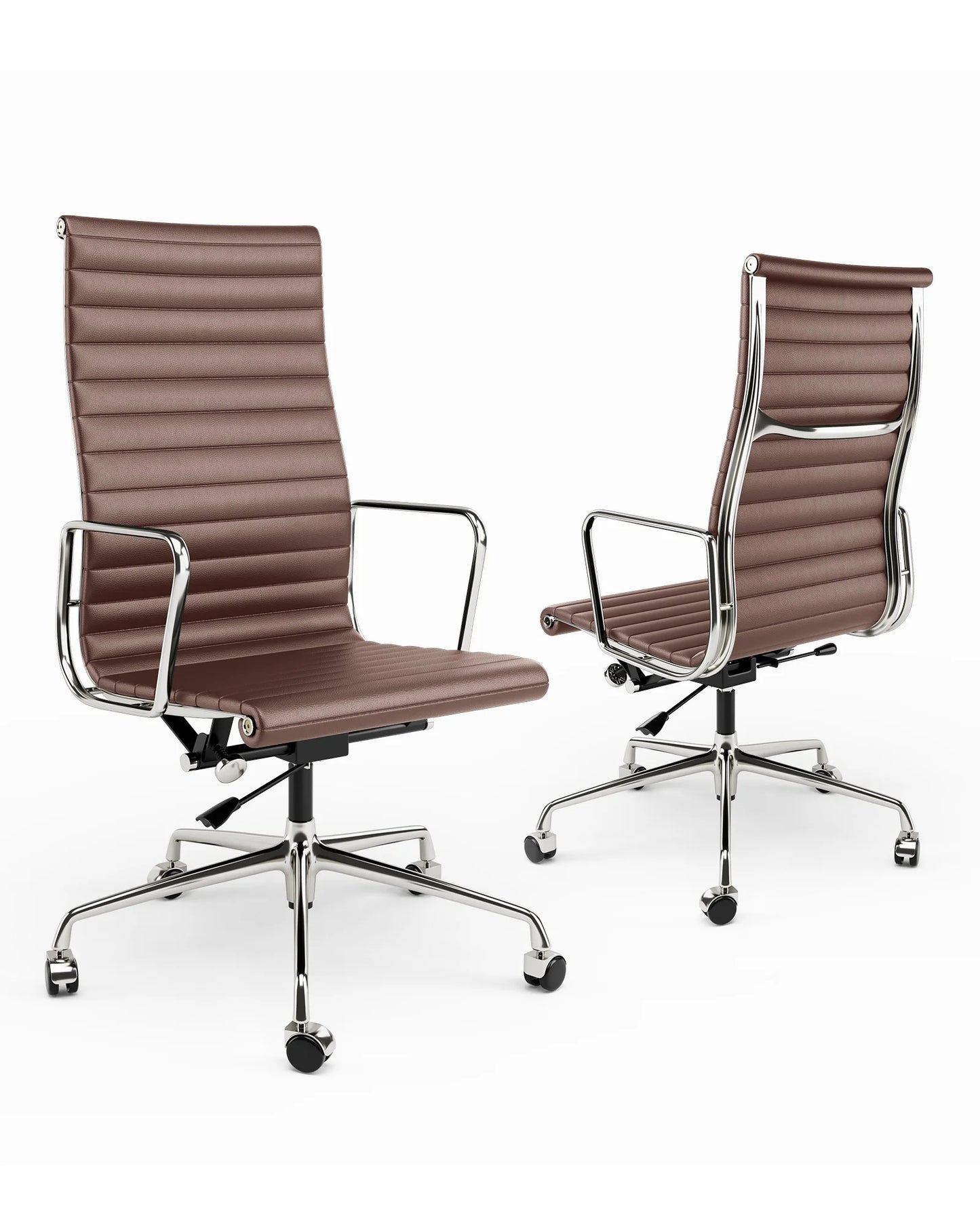 Genuine Leather High Back Ergonomic Office Chair Swivel