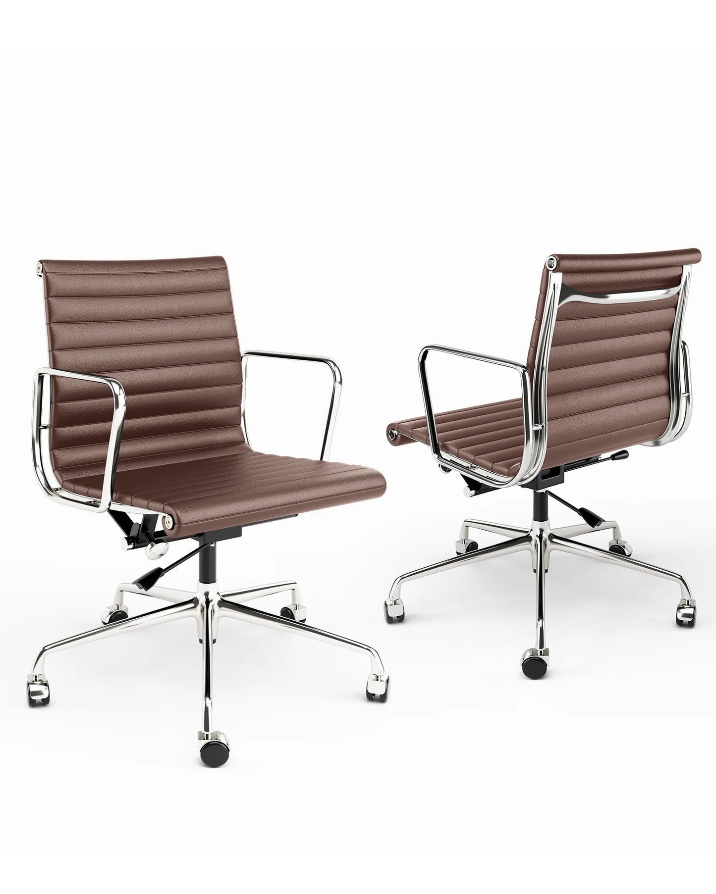 Genuine Leather High Back Ergonomic Office Chair Swivel