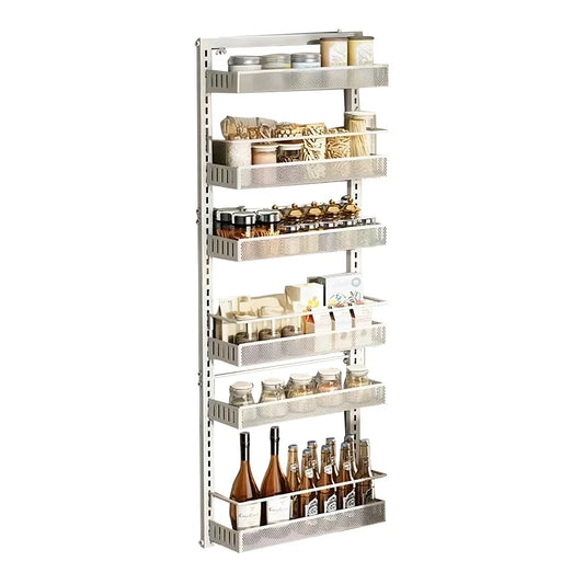 Over Door Pantry Organizer 6 Tier Spice Rack For Kitchen