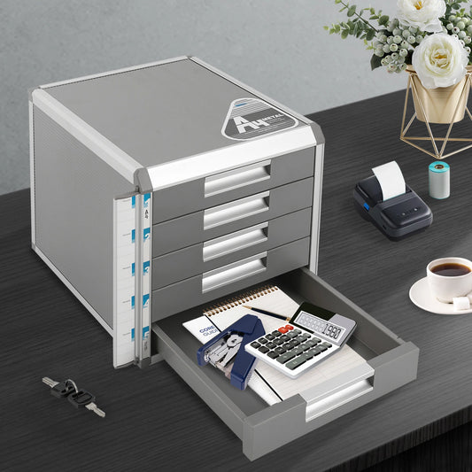 Locking File Cabinet With 5 Drawers For A4 Documents
