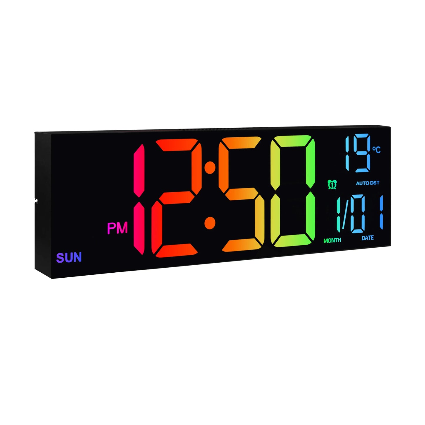16 Inch Digital Wall Clock With LED Display And Remote