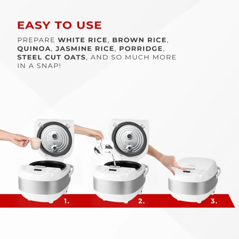 Cuckoo 6-Cup Micom Rice Cooker with Nonstick Pot and 13 Menus