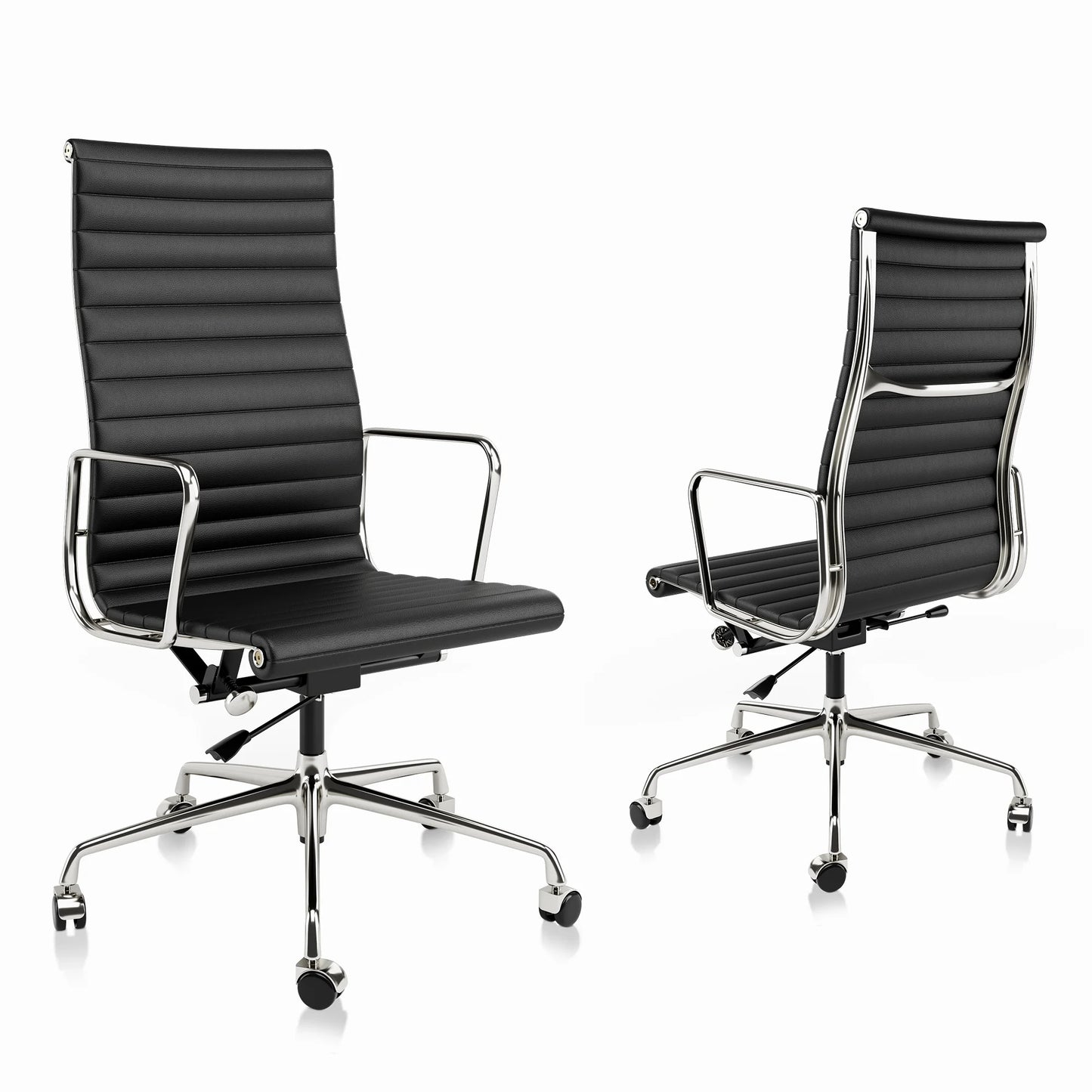 Genuine Leather High Back Ergonomic Office Chair Swivel