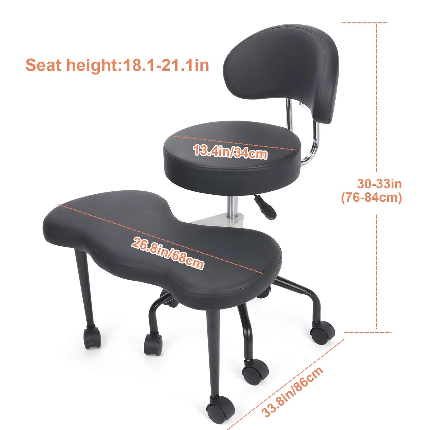 Ergonomic Desk Chair Height Adjustable Lumbar Support Wheels