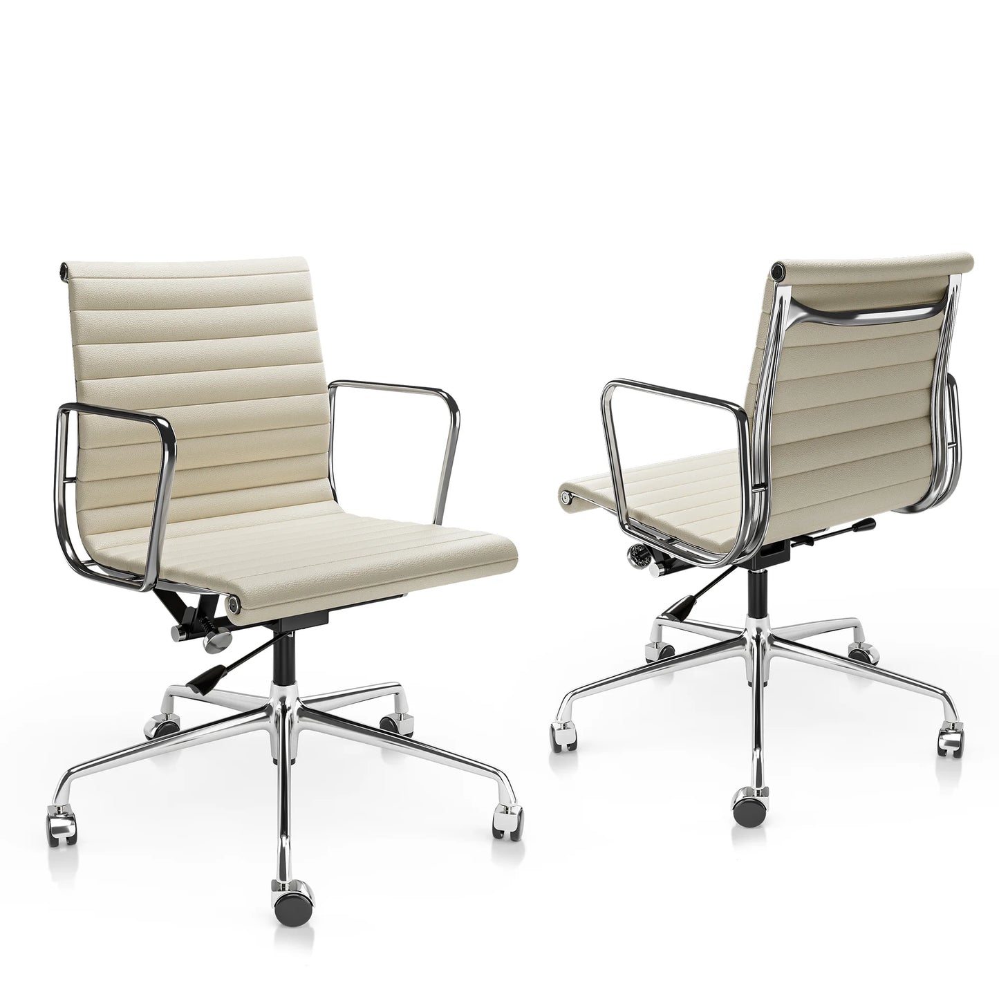 Genuine Leather High Back Ergonomic Office Chair Swivel