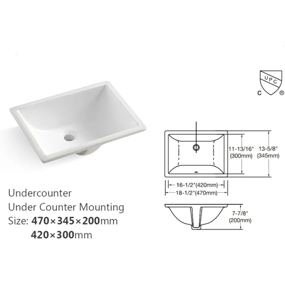 49 Inch Engineered Stone Vanity Top With Double Undermount Sink