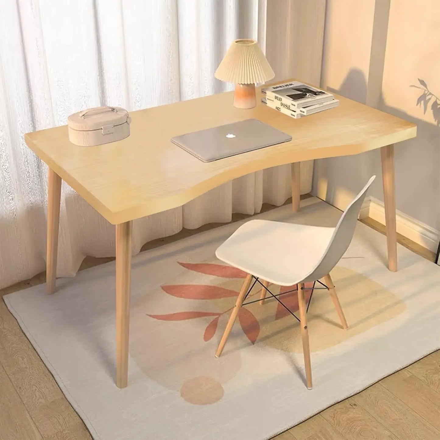 Modern Computer Desk with Ergonomic Design for Home Office