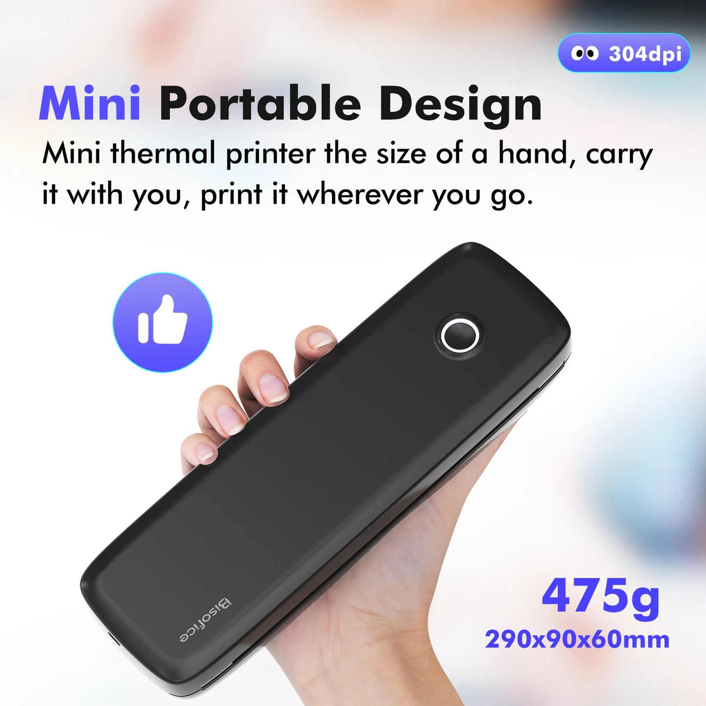 A4 Portable Thermal Transfer Printer Wireless USB Office