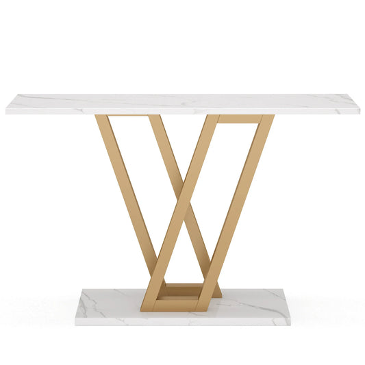 Industrial Console Table 43 Inch Durable For Entryway