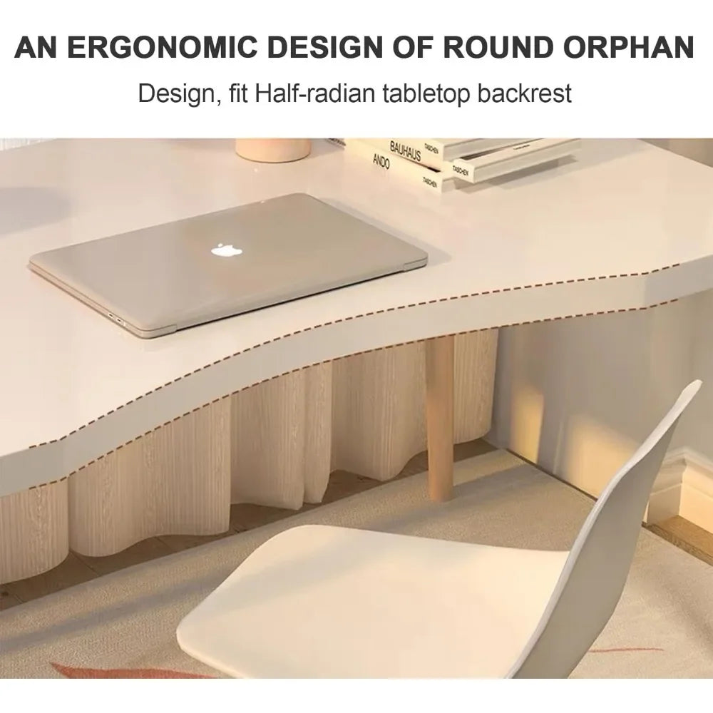 Modern Computer Desk with Ergonomic Design for Home Office