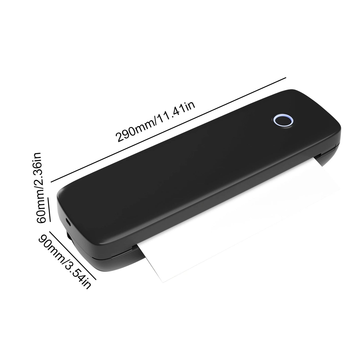 A4 Portable Thermal Transfer Printer Wireless USB Office