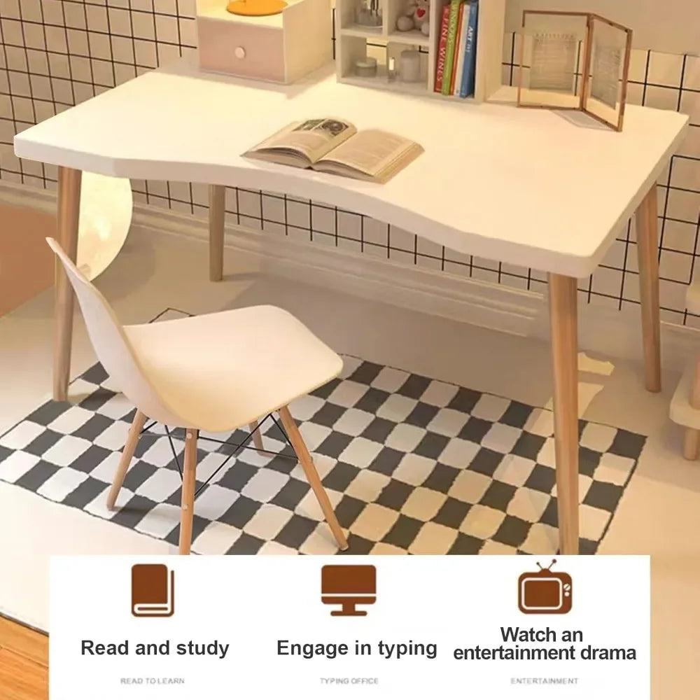 Modern Computer Desk with Ergonomic Design for Home Office