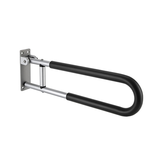 Foldable Grab Bar 264.55LBS Max Load 23.62IN Non-Slip Handrail Wall Mount for Bathroom Toilet Elderly Safety Support