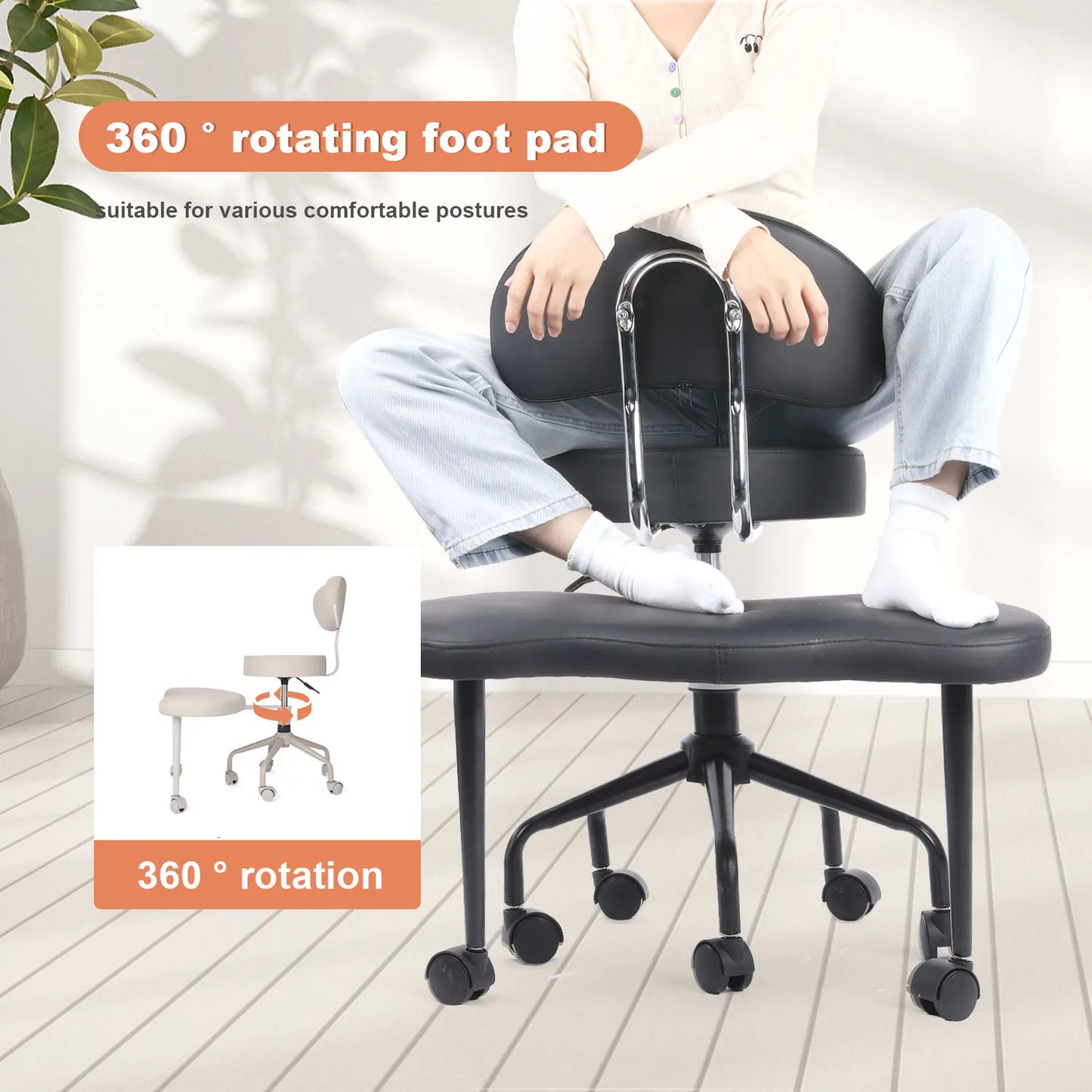 Ergonomic Desk Chair Height Adjustable Lumbar Support Wheels