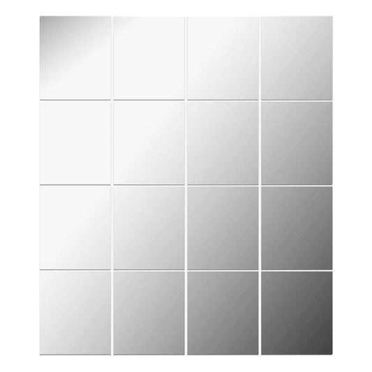 Durable Acrylic Wall Mirror Tiles for Home Gym Decor 14x12
