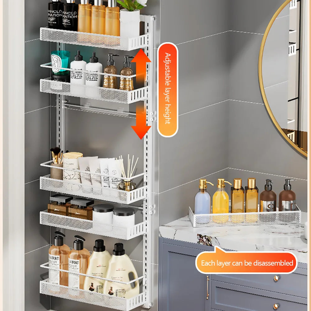 Over Door Pantry Organizer 6 Tier Spice Rack For Kitchen