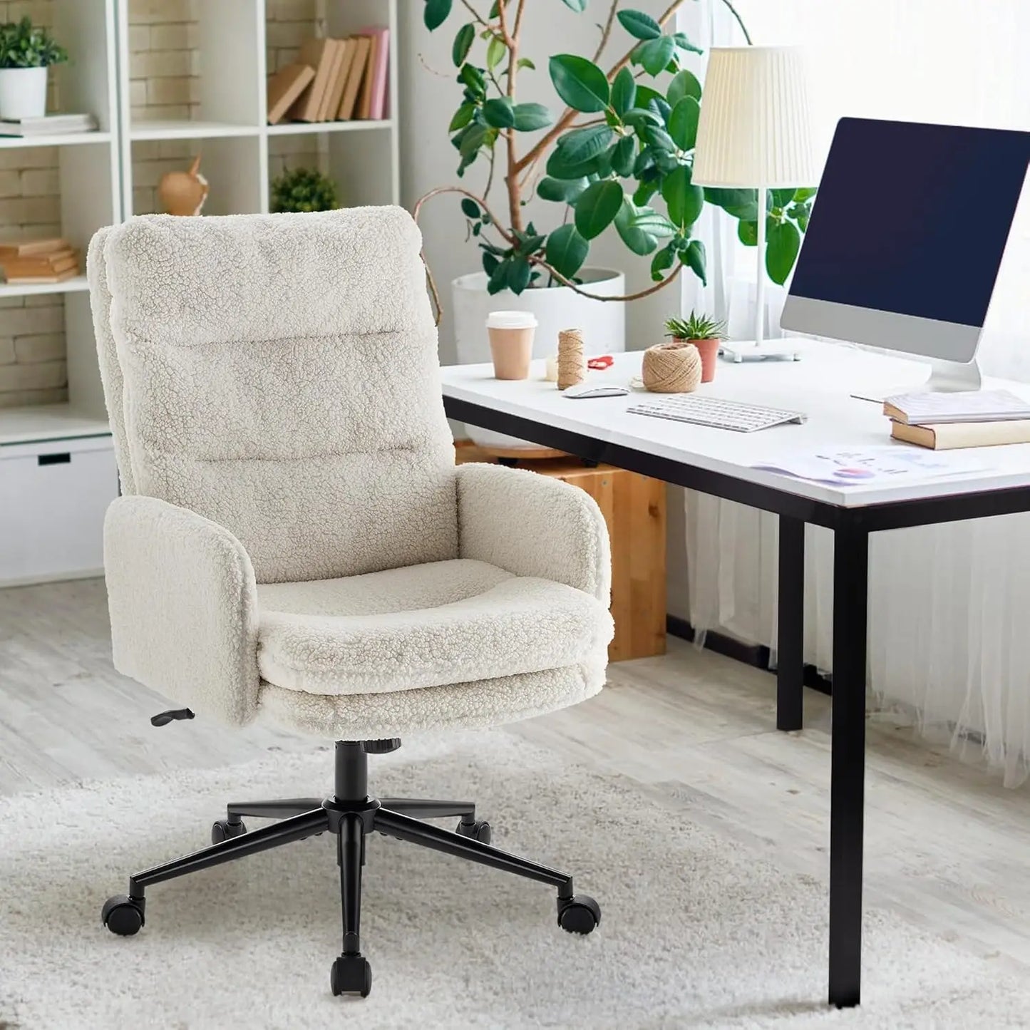 Ergonomic High Back Office Chair With Armrests And Wheels