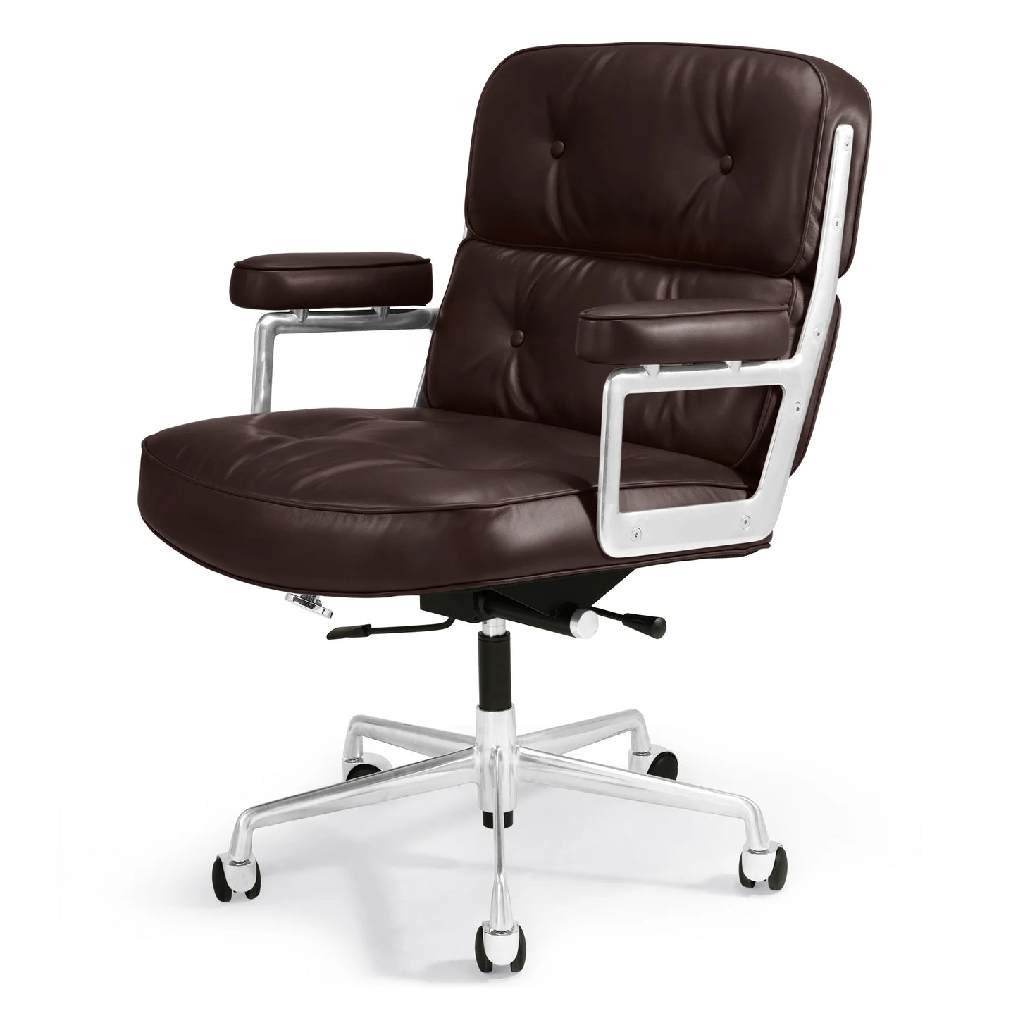Ergonomic Leather Office Chair With Swivel Height Adjust
