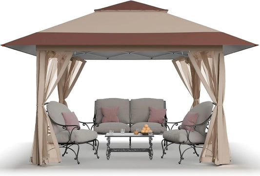 13x13 Pop Up Gazebo Tent Easy Setup Outdoor Canopy Shelter