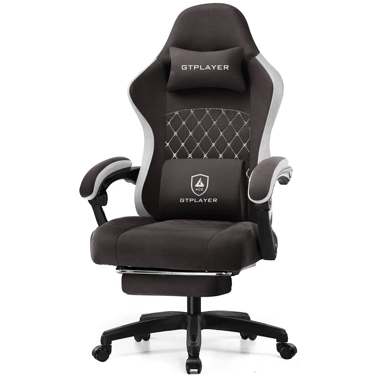 GTPLAYER Gaming Chair With Lumbar Support And Footrest