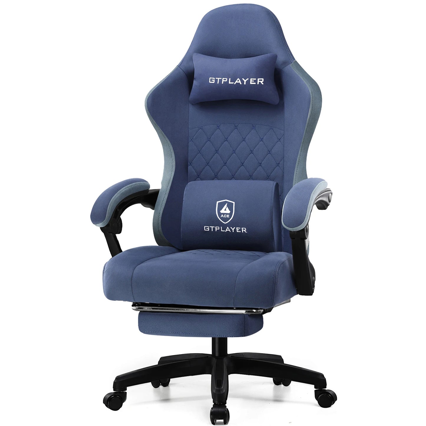GTPLAYER Gaming Chair With Lumbar Support And Footrest