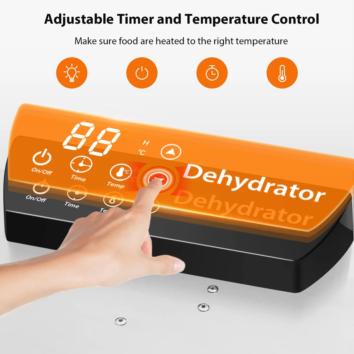 Commercial Grade Food Dehydrator With 20 Trays And Led Display