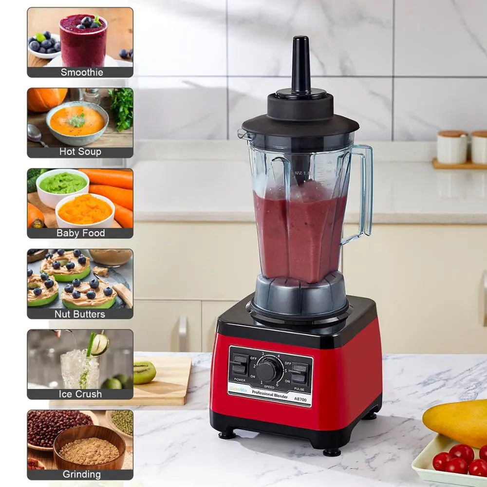 Commercial Blender 2200W Heavy Duty With 7 Year Warranty