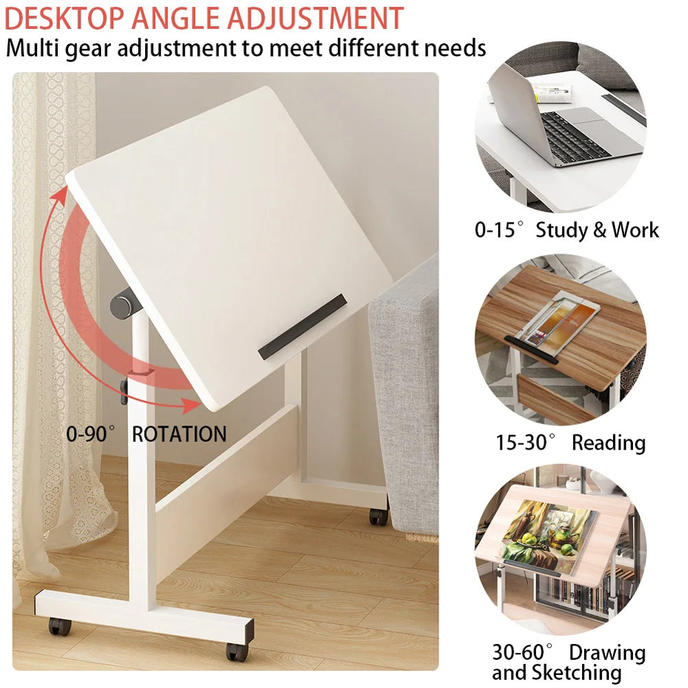 Adjustable Standing Desk On Wheels For Home Office Use