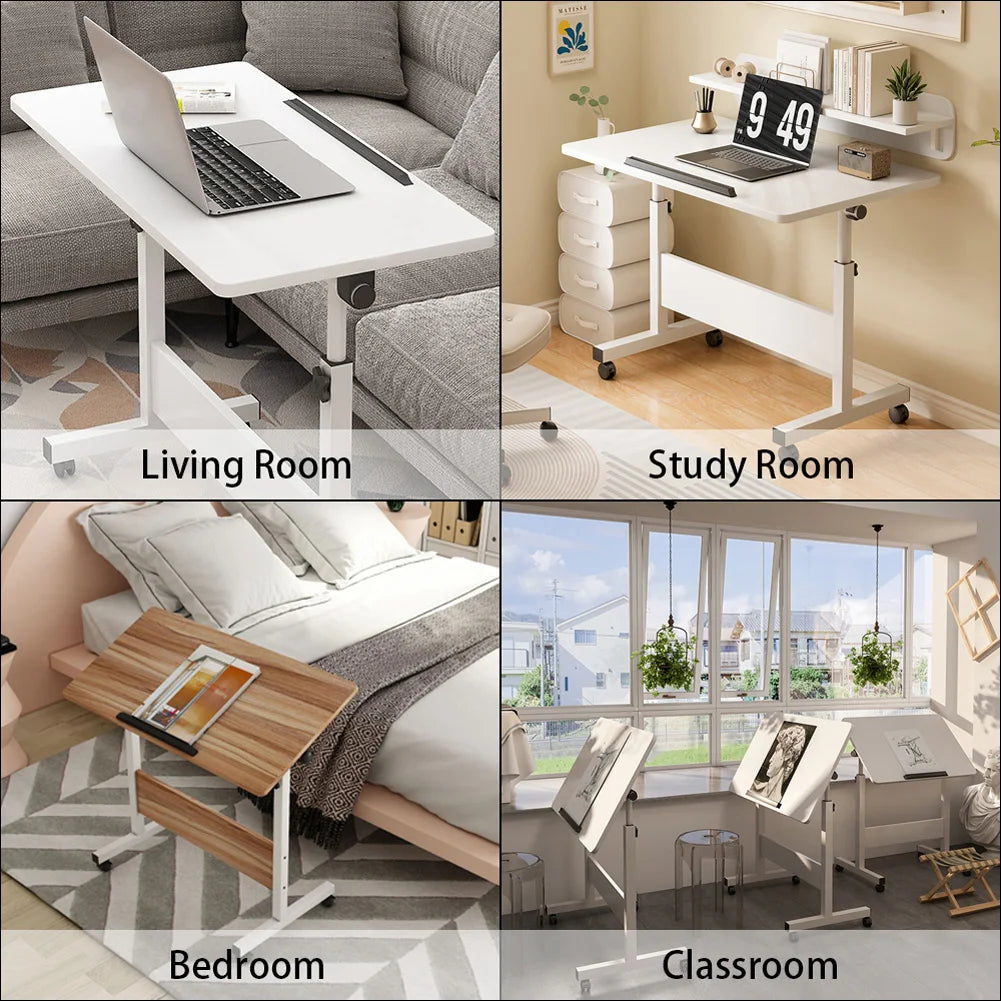 Adjustable Standing Desk On Wheels For Home Office Use