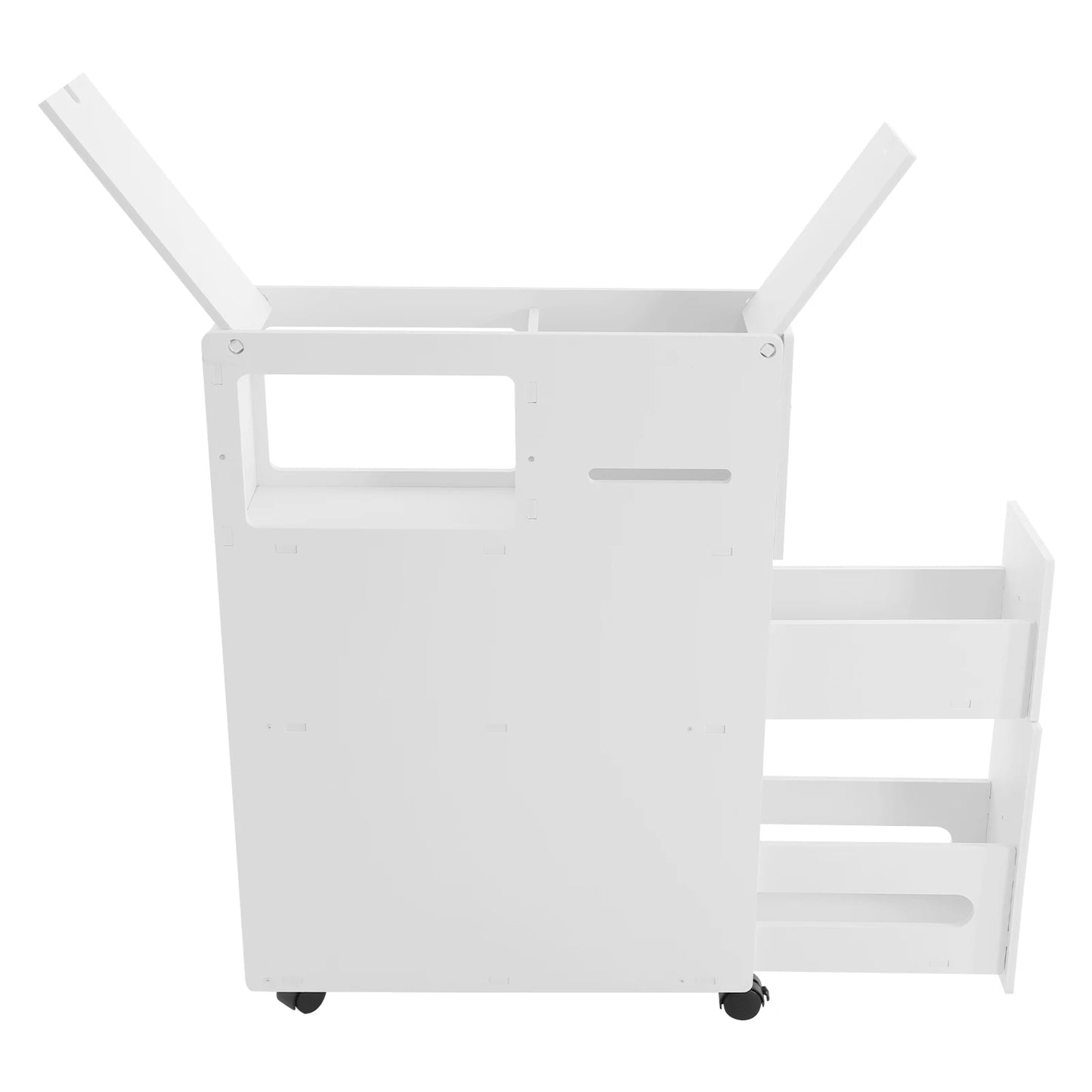 White Storage Cabinet For Bathroom With Drawers Shelves