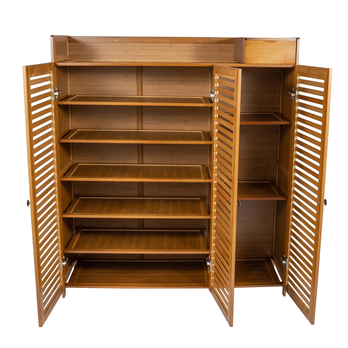 Large Capacity Shoe Cabinet For Hallway 30 Pair Organizer