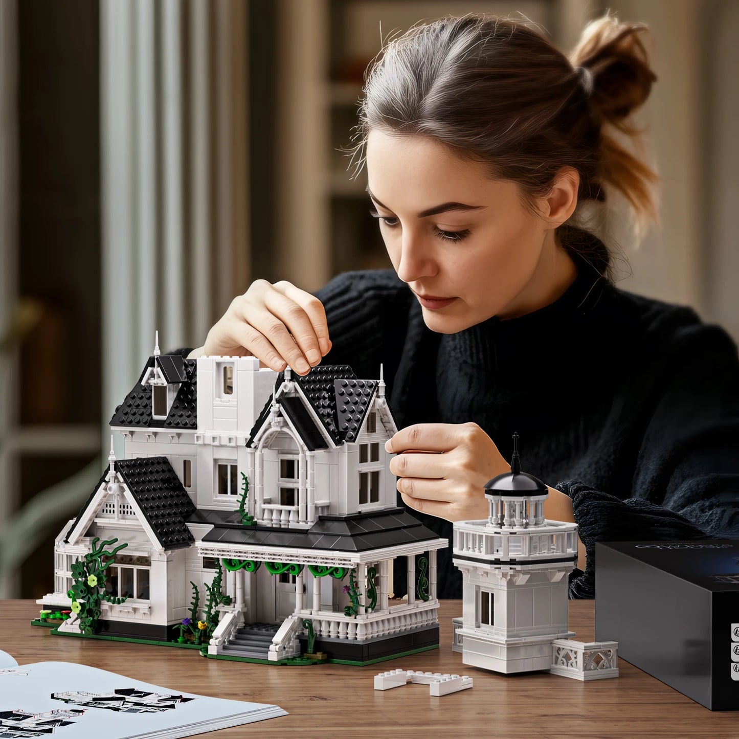 Owens House Building Set With LED Light Display 1877 PCS