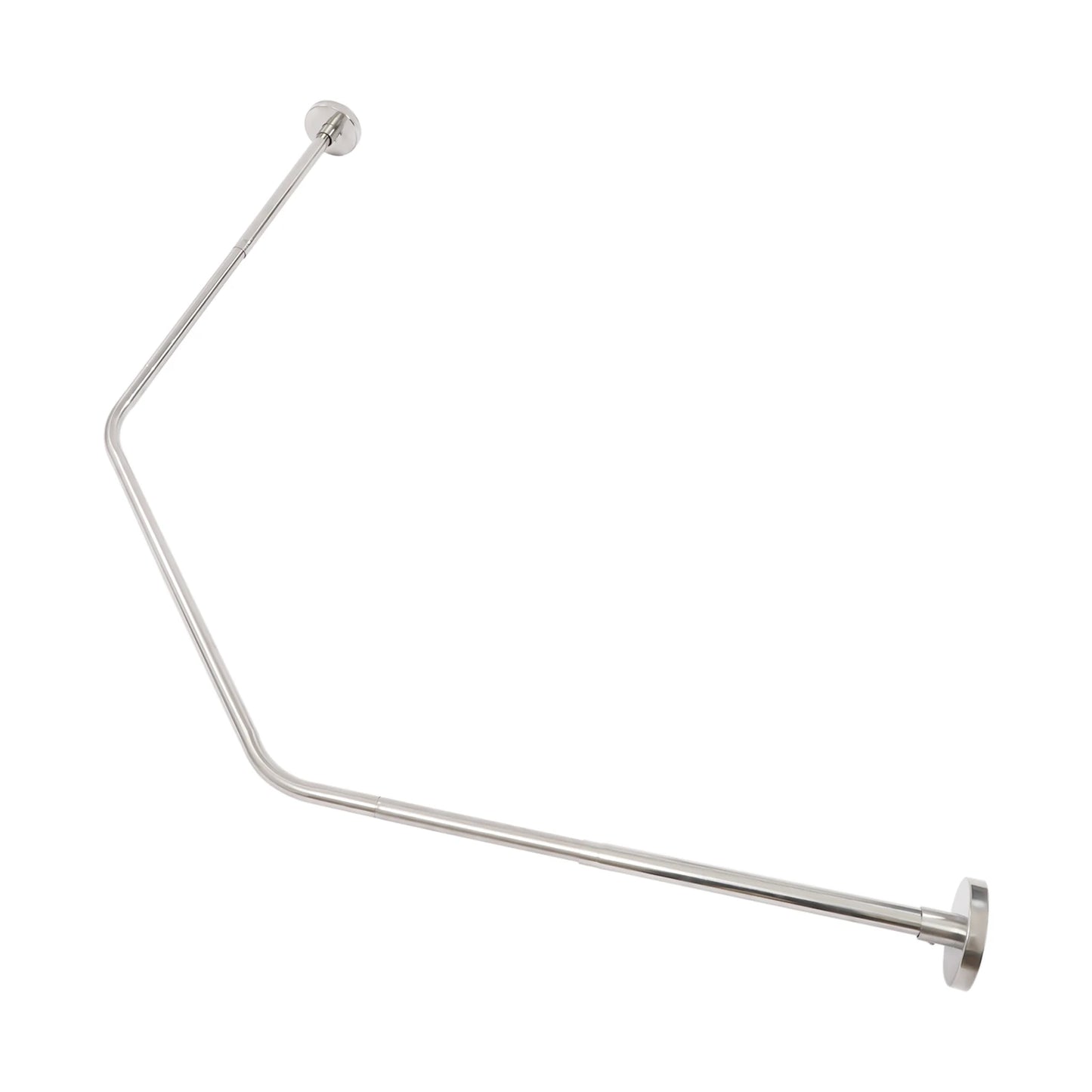 Shower Curtain Rod Stretchable Wall Mount Waterproof 75CM