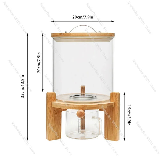 Clear Plastic Cereal Dispenser For Dry Food Storage 5L